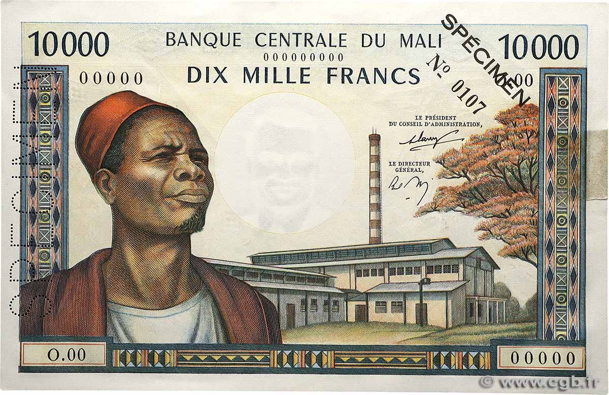 10000 Francs Spécimen MALI  1973 P.15s XF