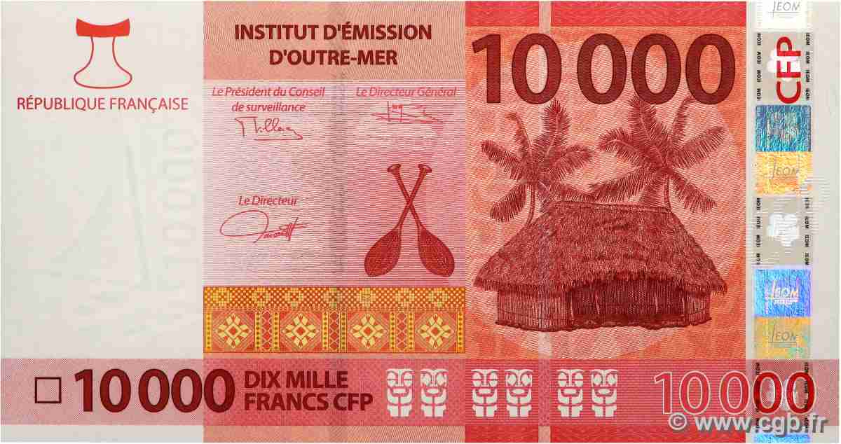 10000 Francs POLYNÉSIE, TERRITOIRES D&nbsp;OUTRE MER  2014 P.08 pr.NEUF