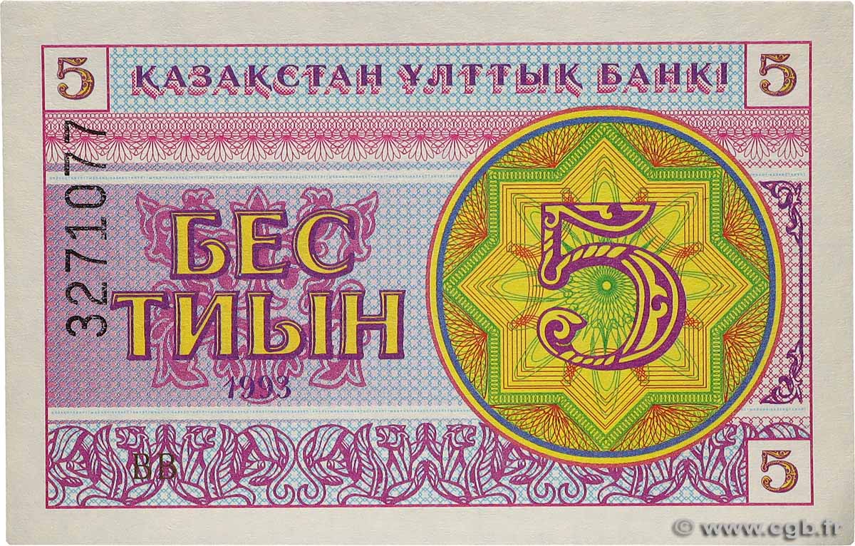 5 Tyin KAZAKHSTAN  1993 P.03b NEUF
