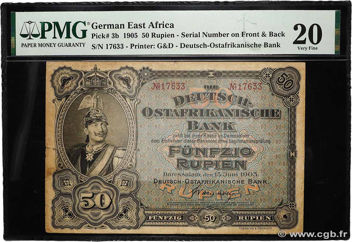 50 Rupien Deutsch Ostafrikanische Bank  1905 P.03b S