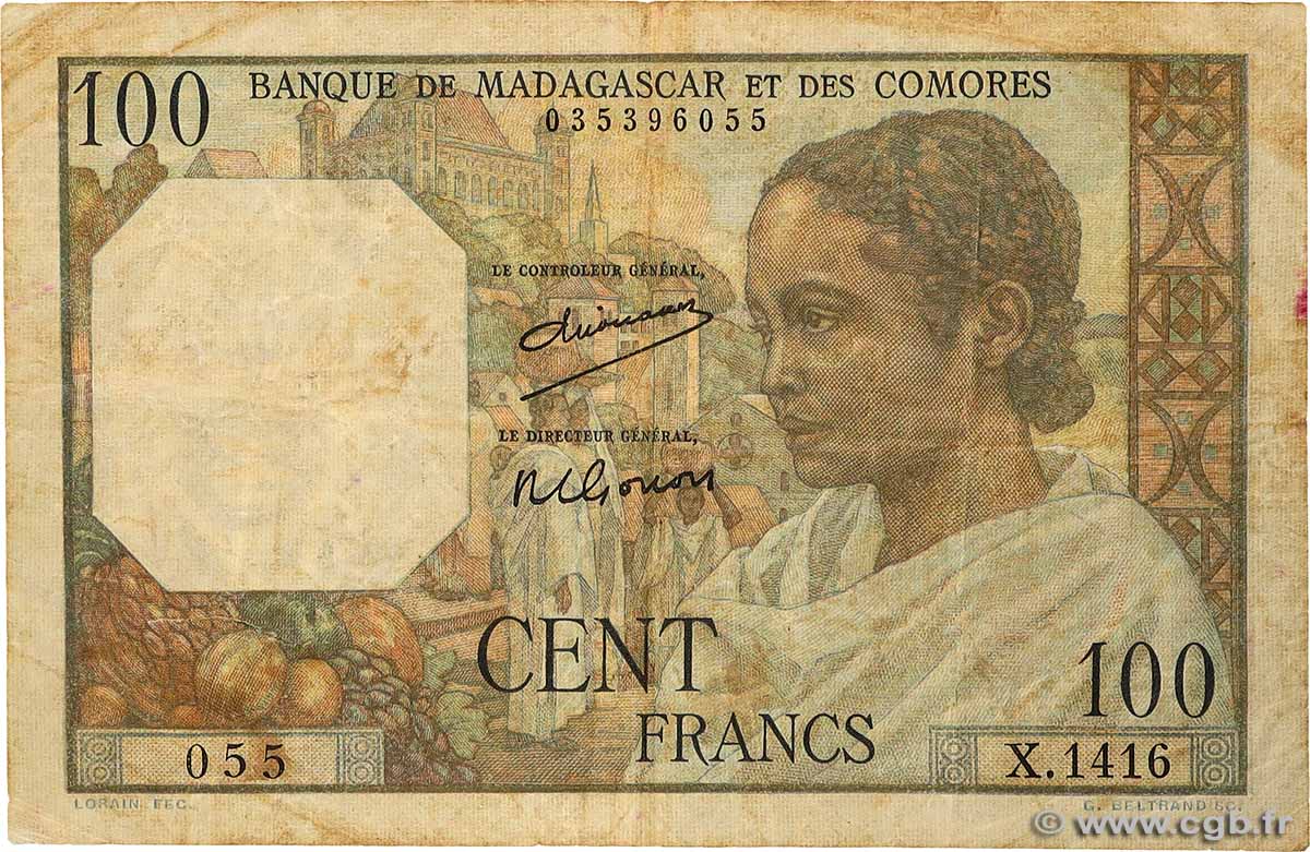 100 Francs MADAGASKAR  1950 P.046a S