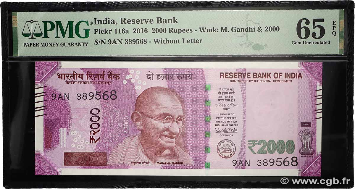 2000 Rupees INDE  2016 P.116a NEUF