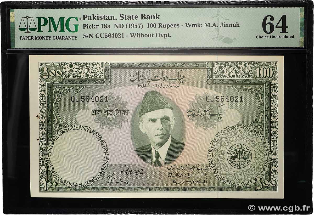 100 Rupees PAKISTAN  1957 P.18a fST+