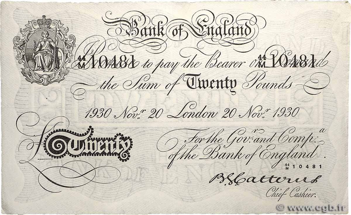 20 Pounds Faux ENGLAND Londres 1930 P.330x fVZ