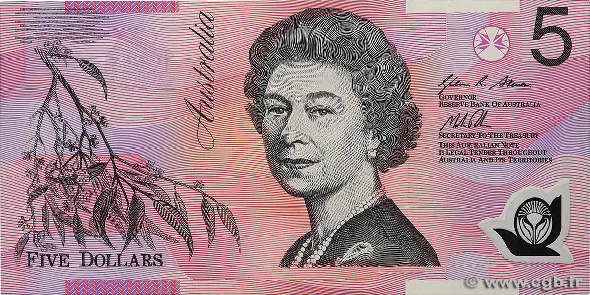 5 Dollars AUSTRALIEN  2012 P.57g ST