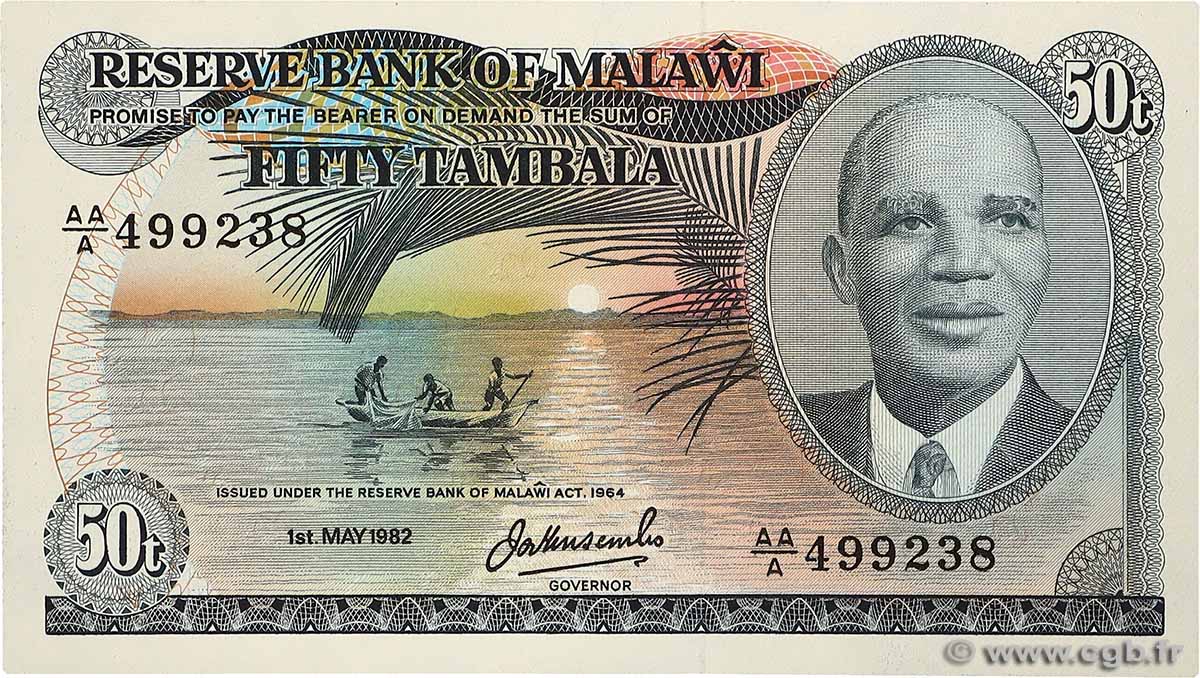 50 Tambala MALAWI  1982 P.13d UNC