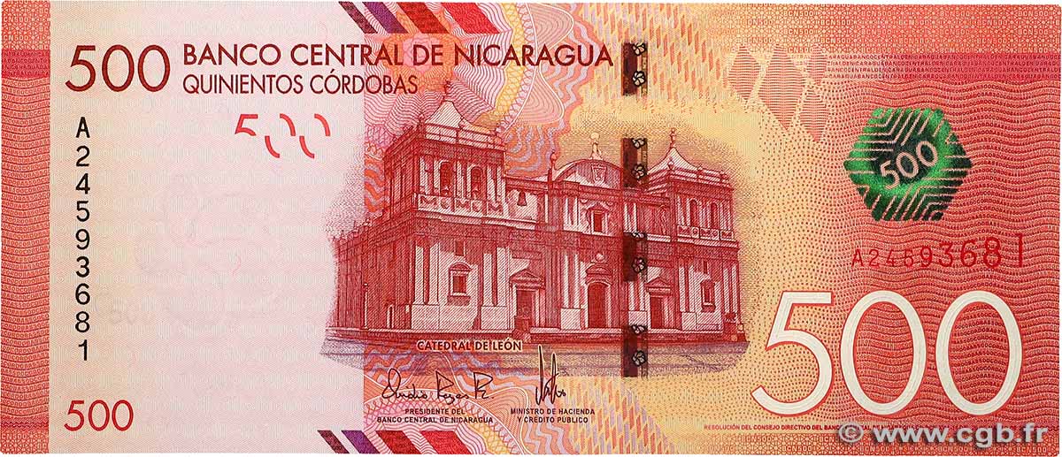 500 Cordobas NICARAGUA  2014 P.214a FDC