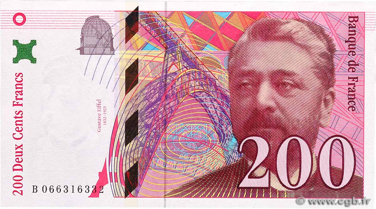 200 Francs EIFFEL FRANCE  1997 F.75.04b pr.NEUF