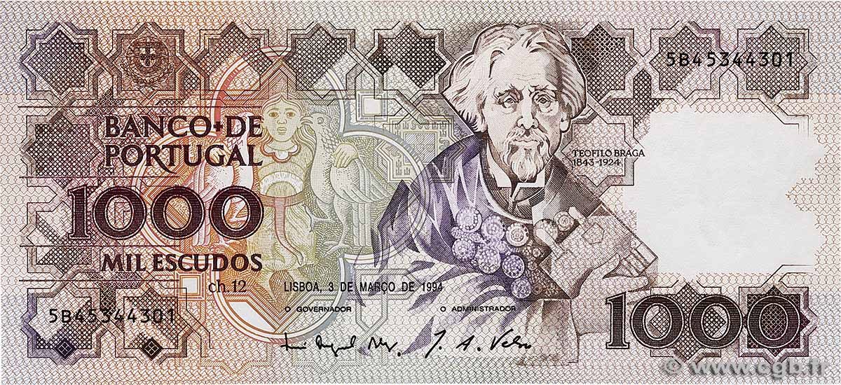 1000 Escudos PORTUGAL  1994 P.181K SPL+