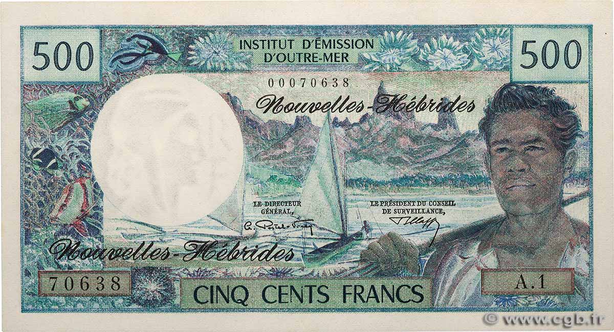 500 Francs NOUVELLES HÉBRIDES  1970 P.19a NEUF