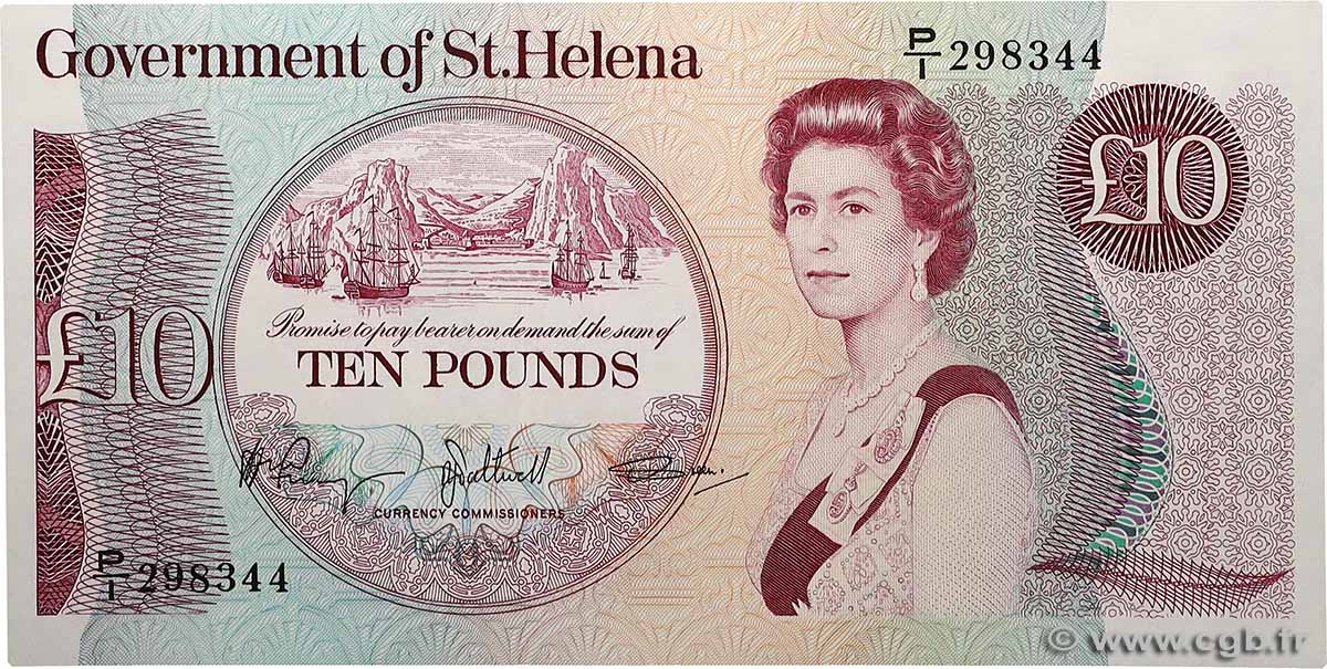 10 Pounds ST. HELENA  1985 P.08b fST+