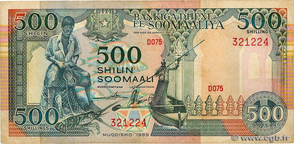500 Shilin SOMALIA  1989 P.36a S