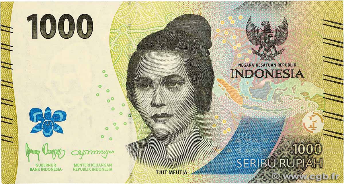1000 Rupiah INDONESIEN  2022 P.162 ST