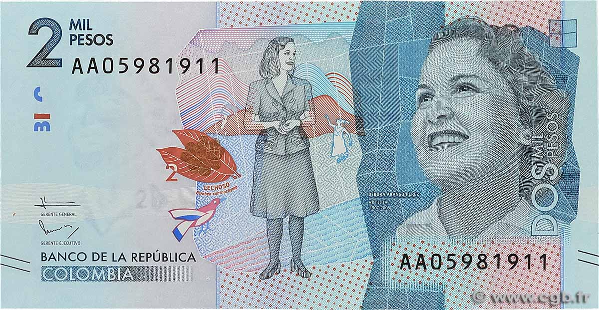 2000 Pesos COLOMBIE  2015 P.458a pr.NEUF