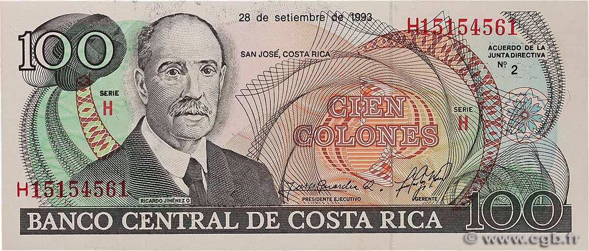 100 Colones COSTA RICA  1993 P.261a pr.NEUF