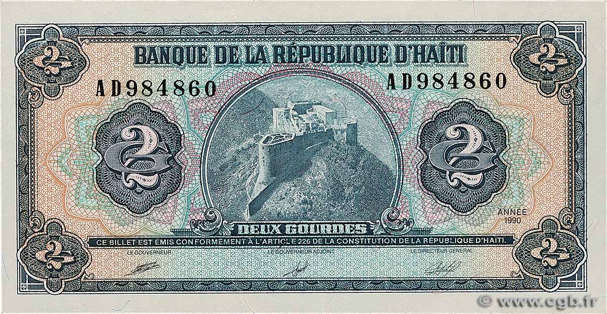 2 Gourdes HAÏTI  1990 P.254a SPL