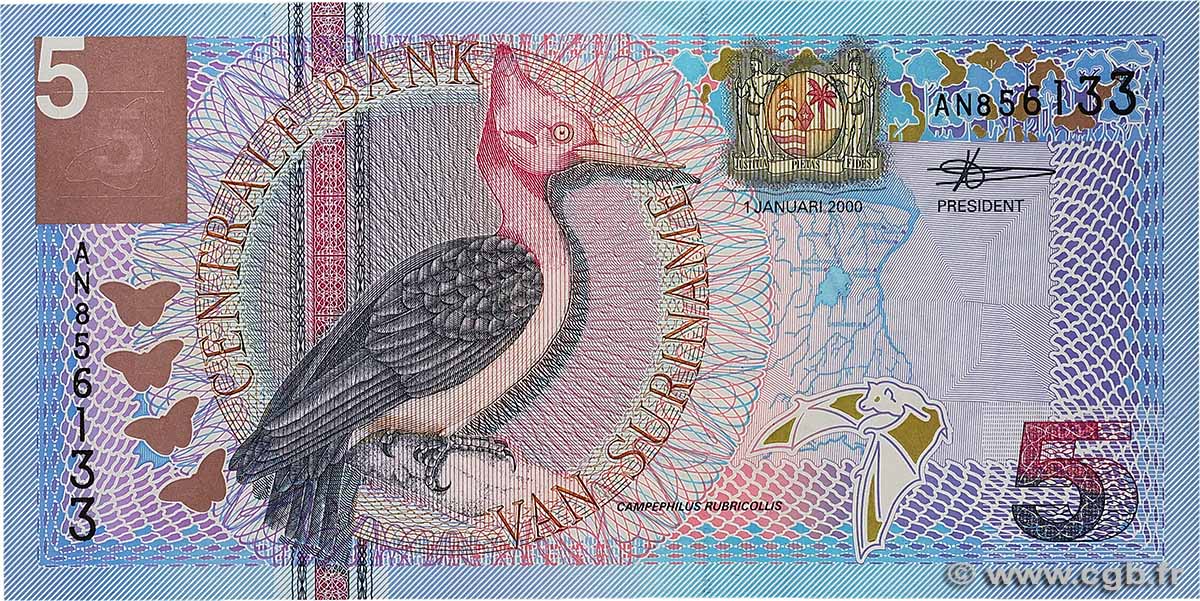 5 Gulden SURINAME  2000 P.146 FDC