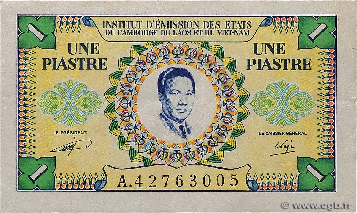 1 Piastre - 1 Dong INDOCHINE FRANÇAISE  1952 P.104 TTB