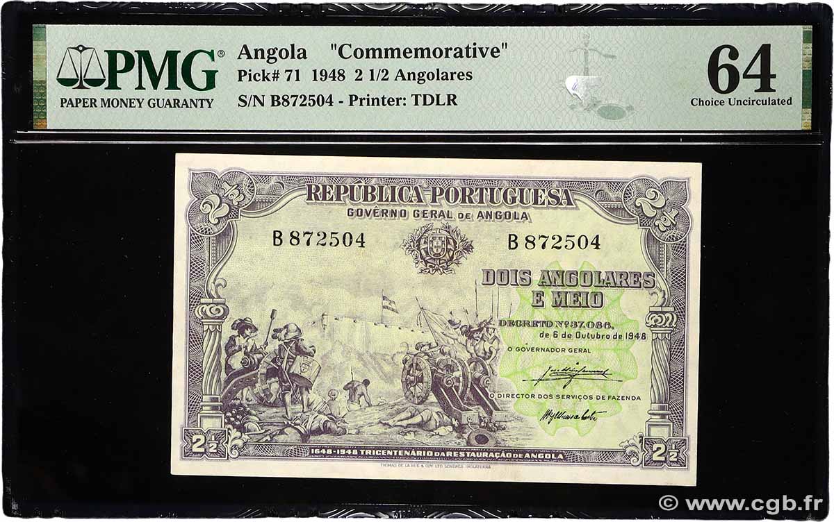 2,5 Angolares ANGOLA  1948 P.071 pr.NEUF