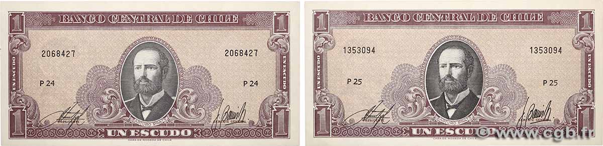 1 Escudo Lot CILE  1964 P.136 q.FDC