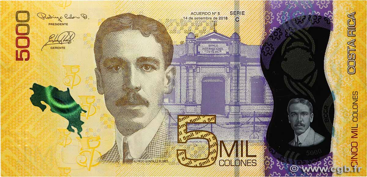 5000 Colones COSTA RICA  2018 P.282 NEUF