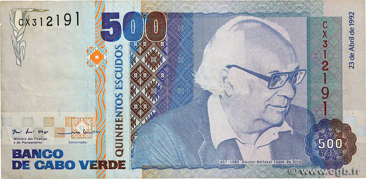 500 Escudos CAPO VERDE  1992 P.64a BB
