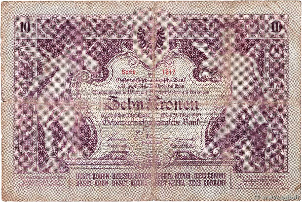 10 Kronen AUSTRIA  1900 P.004 q.MB