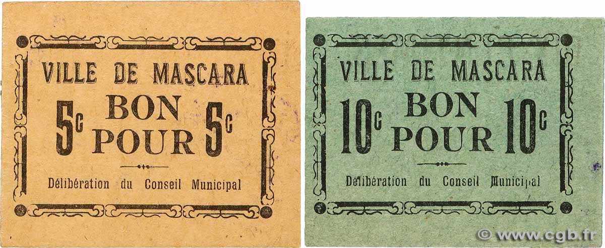 5 et 10 Centimes Lot ALGERIEN Mascara 1916 K.229 et K.230 fST