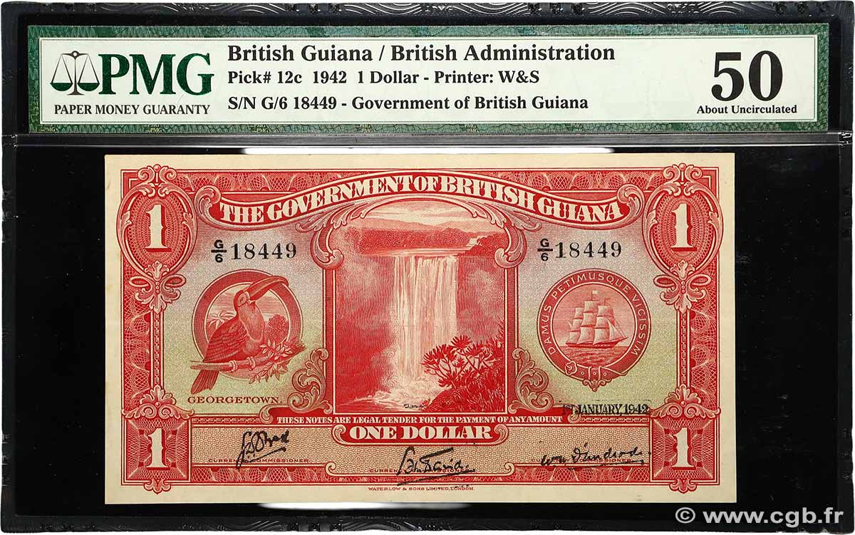 1 Dollar GUYANA  1942 P.12c SUP+