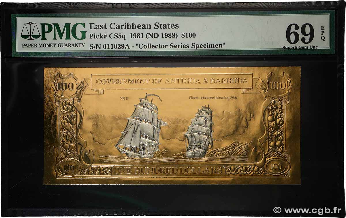 100 Dollars CARAÏBES  1981 P.Cs5q NEUF