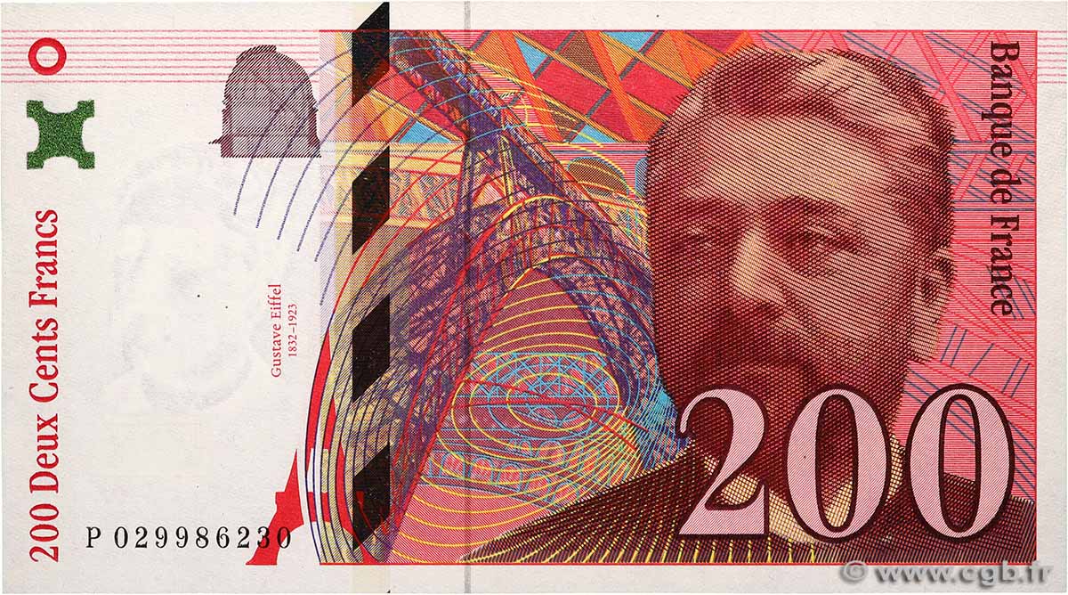 200 Francs EIFFEL FRANCE  1996 F.75.02 pr.NEUF