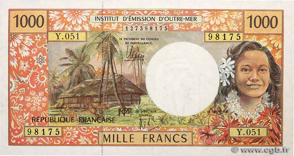 1000 Francs  FRENCH PACIFIC TERRITORIES  2006 P.02l fST+