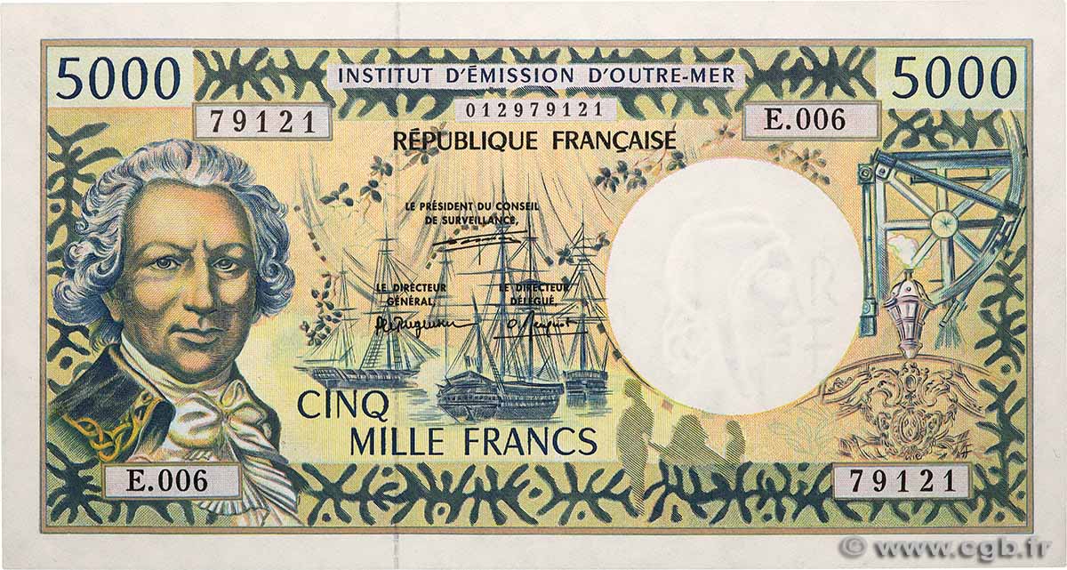 5000 Francs  POLYNÉSIE, TERRITOIRES D&nbsp;OUTRE MER  1995 P.03a SUP+