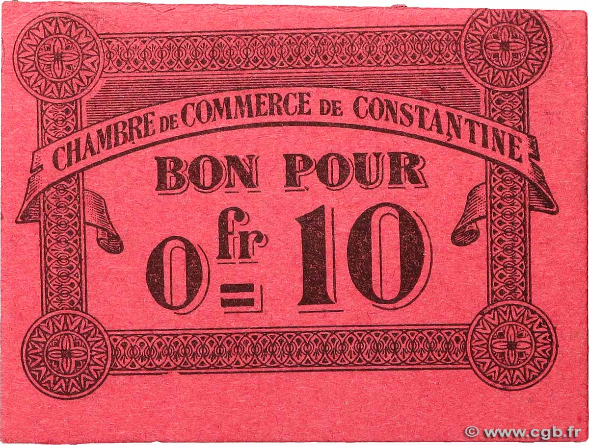 10 Centimes ALGERIEN Constantine 1915 JP.140.47 fST