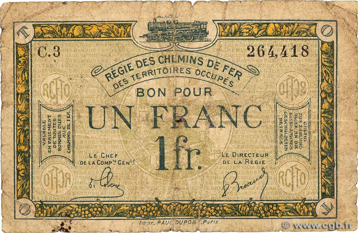 1 Franc FRANCE regionalism and various  1923 JP.135.05 G