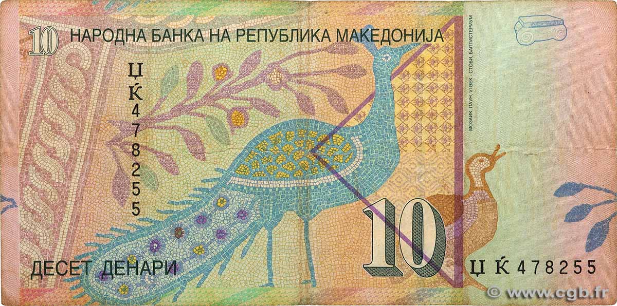 10 Denari NORDMAZEDONIA  1996 P.14 S