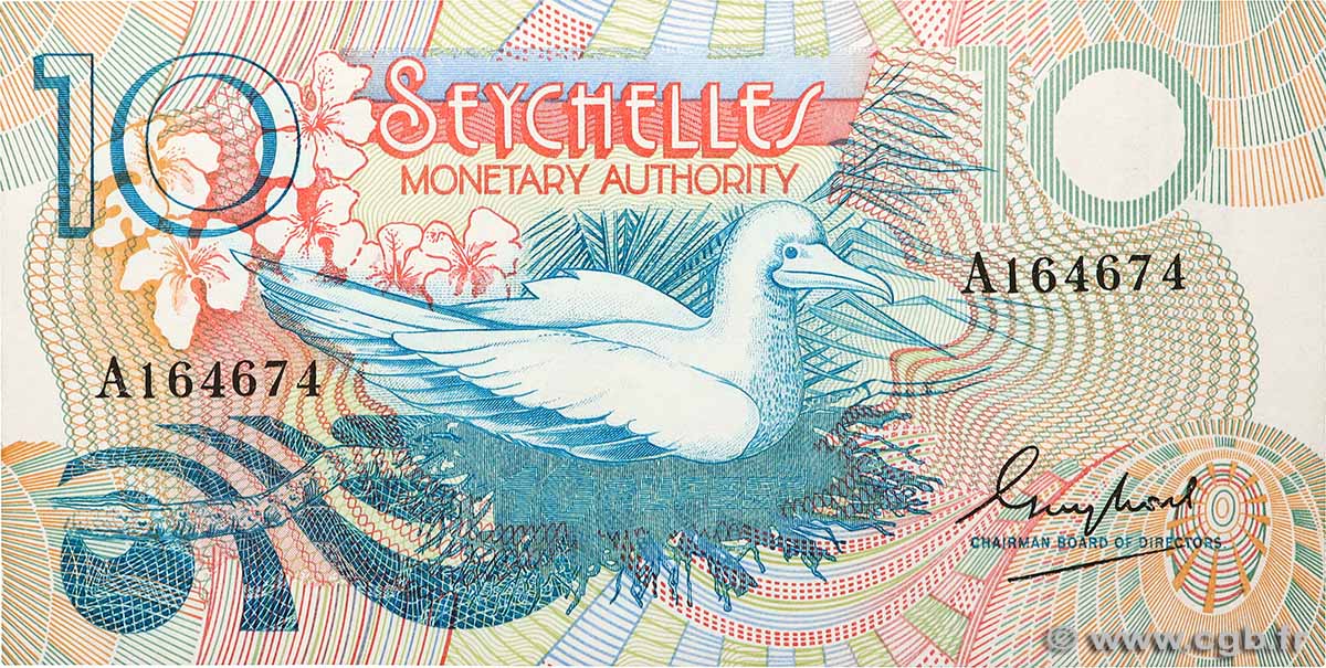 10 Rupees SEYCHELLES  1979 P.23a FDC