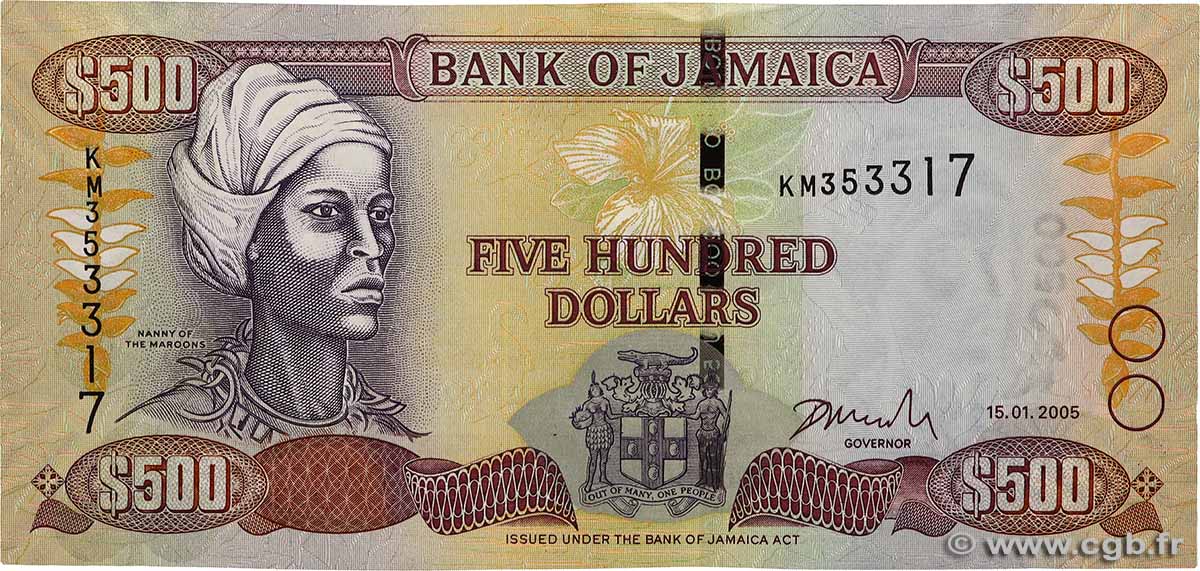 500 Dollars JAMAICA  2005 P.85c UNC-