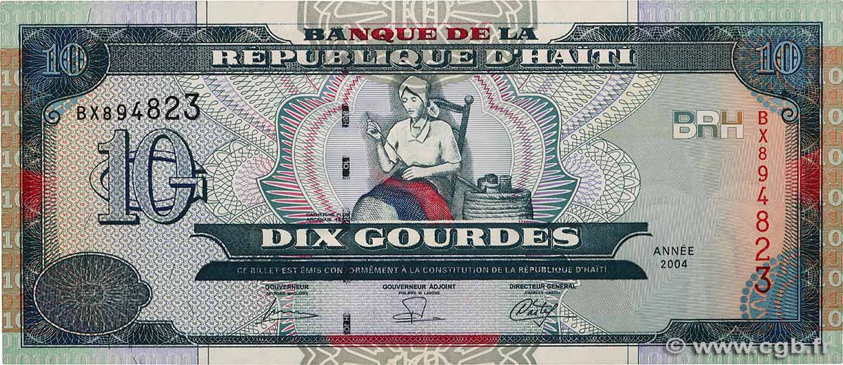 10 Gourdes HAÏTI  2004 P.265b NEUF
