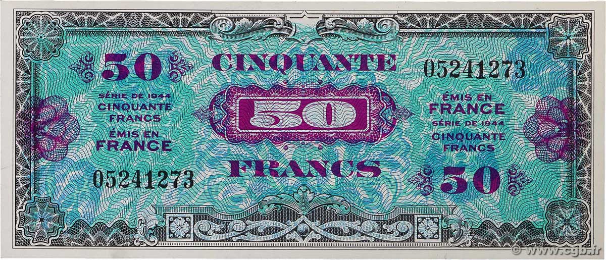 50 Francs DRAPEAU FRANCE  1944 VF.19.01 AU