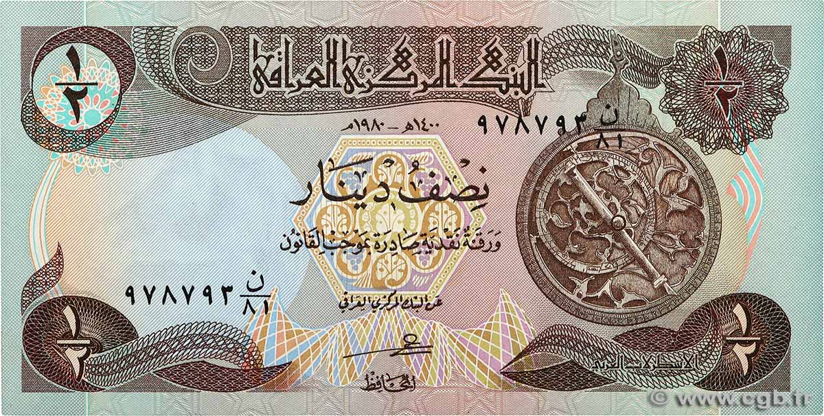 1/2 Dinar IRAQ  1980 P.068a XF+