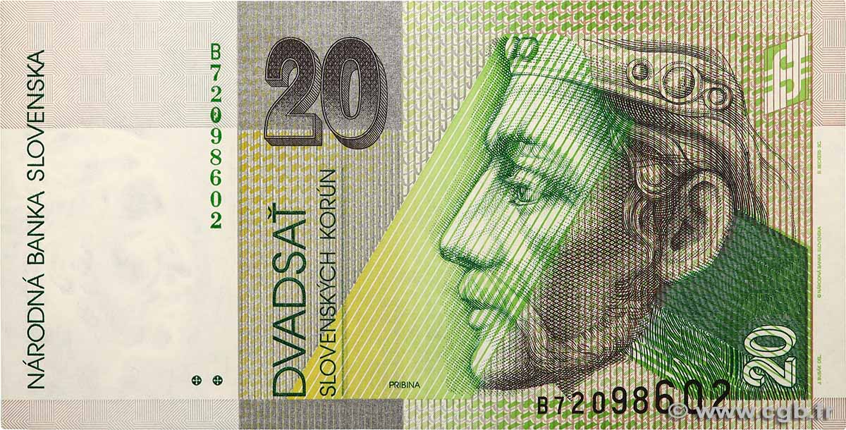 20 Korun SLOVAQUIE  1997 P.20c NEUF