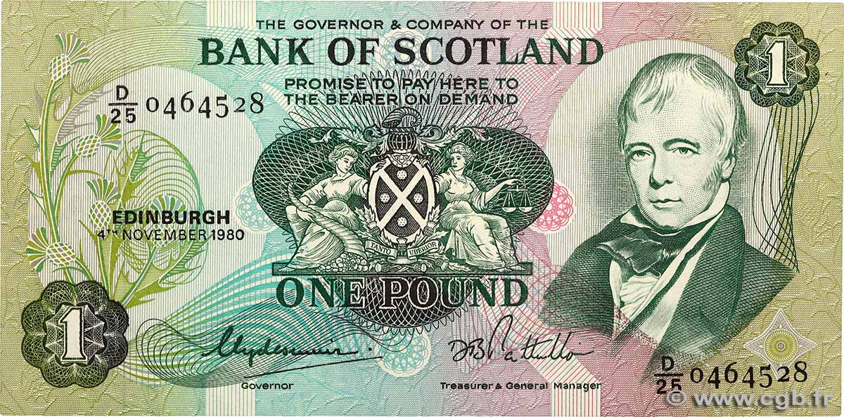 1 Pound ÉCOSSE  1980 P.111d SPL