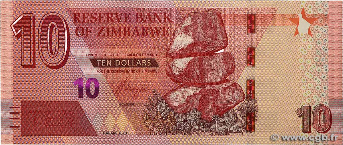 10 Dollars ZIMBABWE  2020 P.103 NEUF