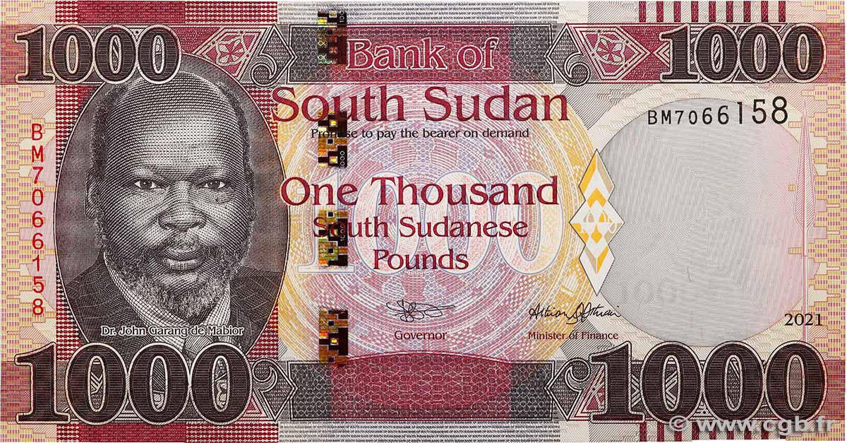 1000 Pounds SOUTH SUDAN  2021 P.17 UNC-