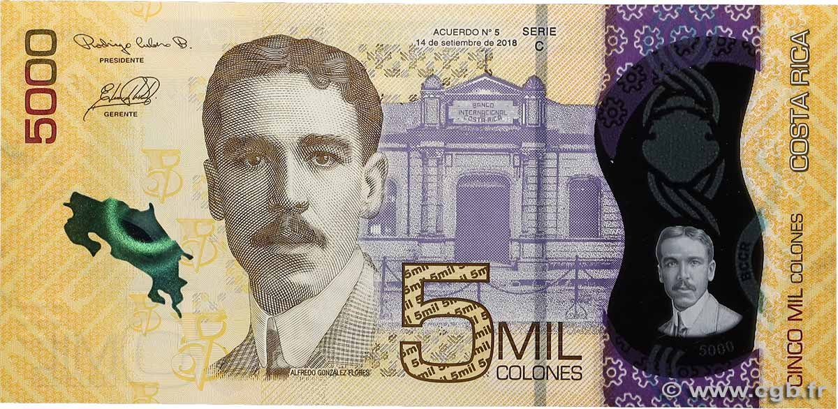 5000 Colones COSTA RICA  2018 P.282 pr.NEUF