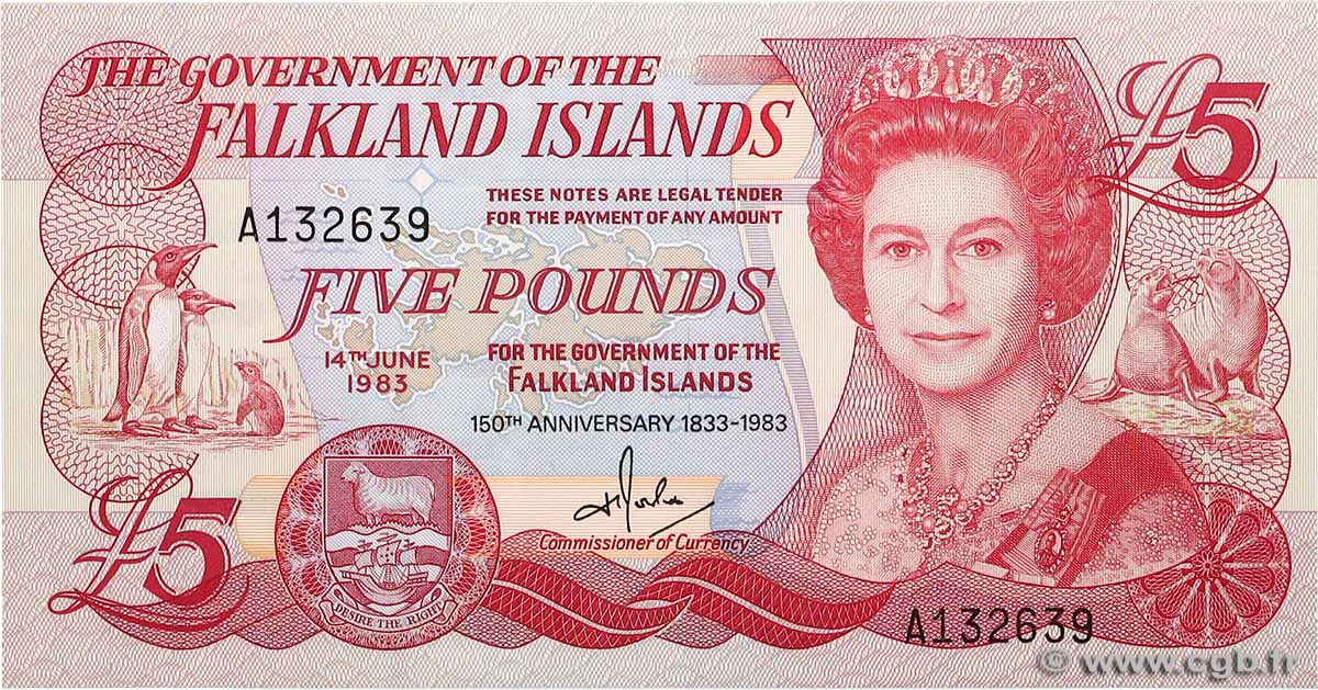 5 Pounds Commémoratif FALKLAND ISLANDS  1983 P.12a UNC-