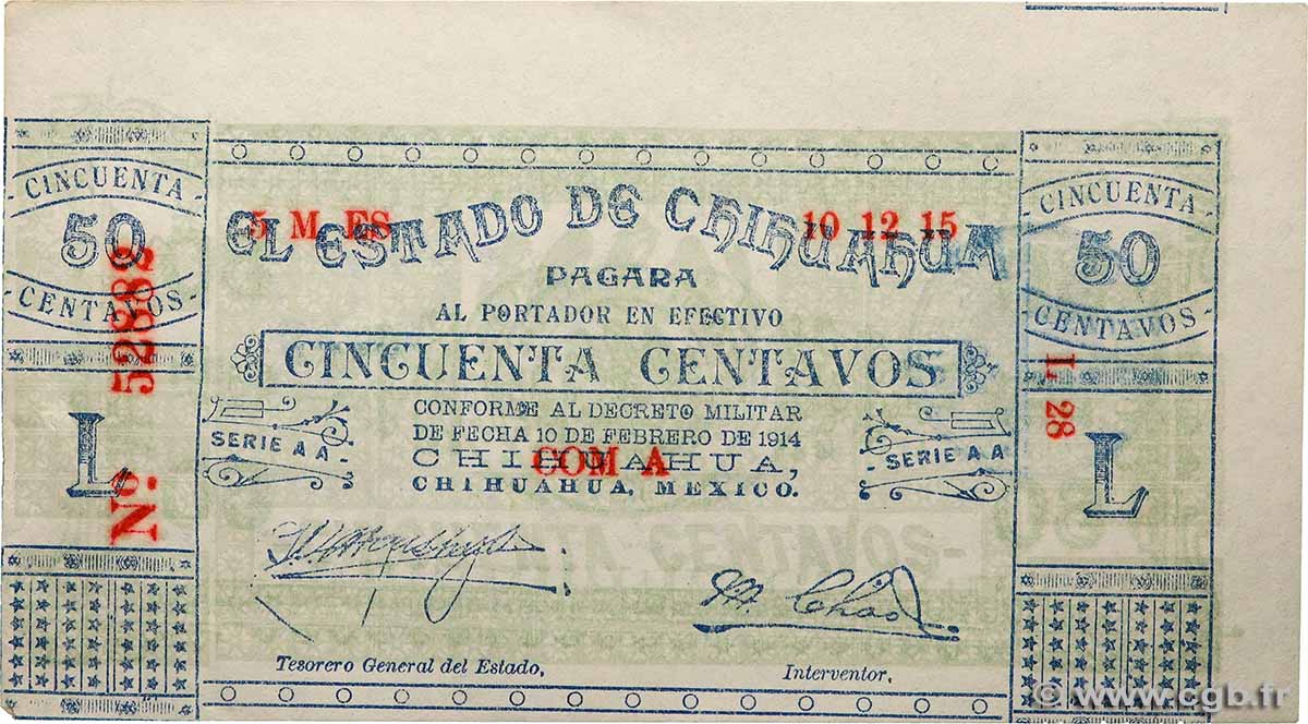 50 Centavos MEXICO  1914 PS.0527a EBC+