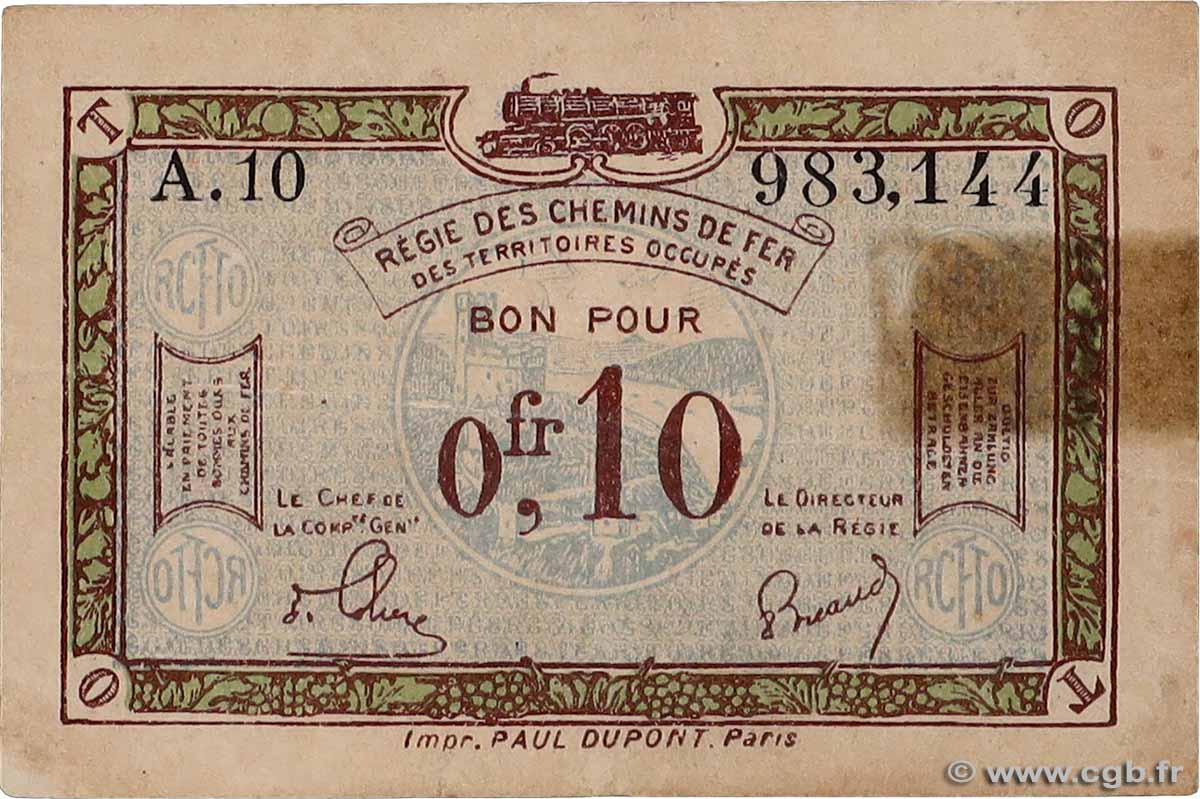 10 Centimes FRANCE régionalisme et divers  1918 JP.135.02 TB+