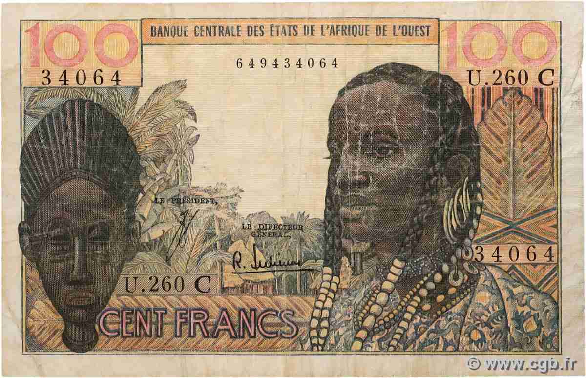 100 Francs ÉTATS DE L&nbsp;AFRIQUE DE L&nbsp;OUEST  1965 P.301Cf B